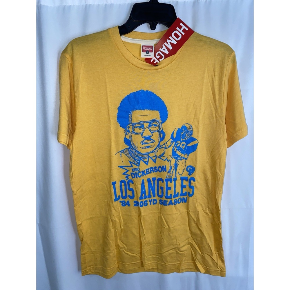 NWT Homage Eric Dickerson Los Angeles Rams T Shirt‎ Small